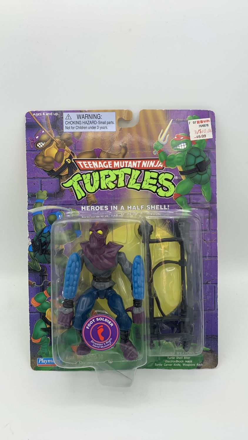 Playmates Teenage Mutant Ninja Turtles Foot Solider Vintage Figure 1995