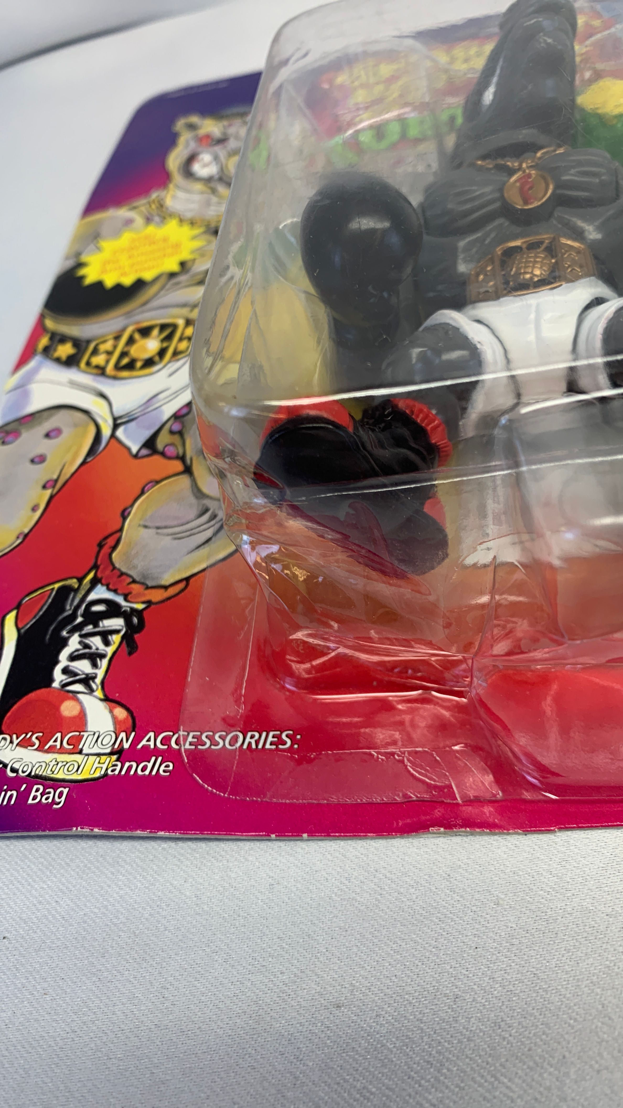 Playmates Teenage Mutant Ninja Turtles Power Punchin’ Rocksteady Vintage Figure 1992 view 3