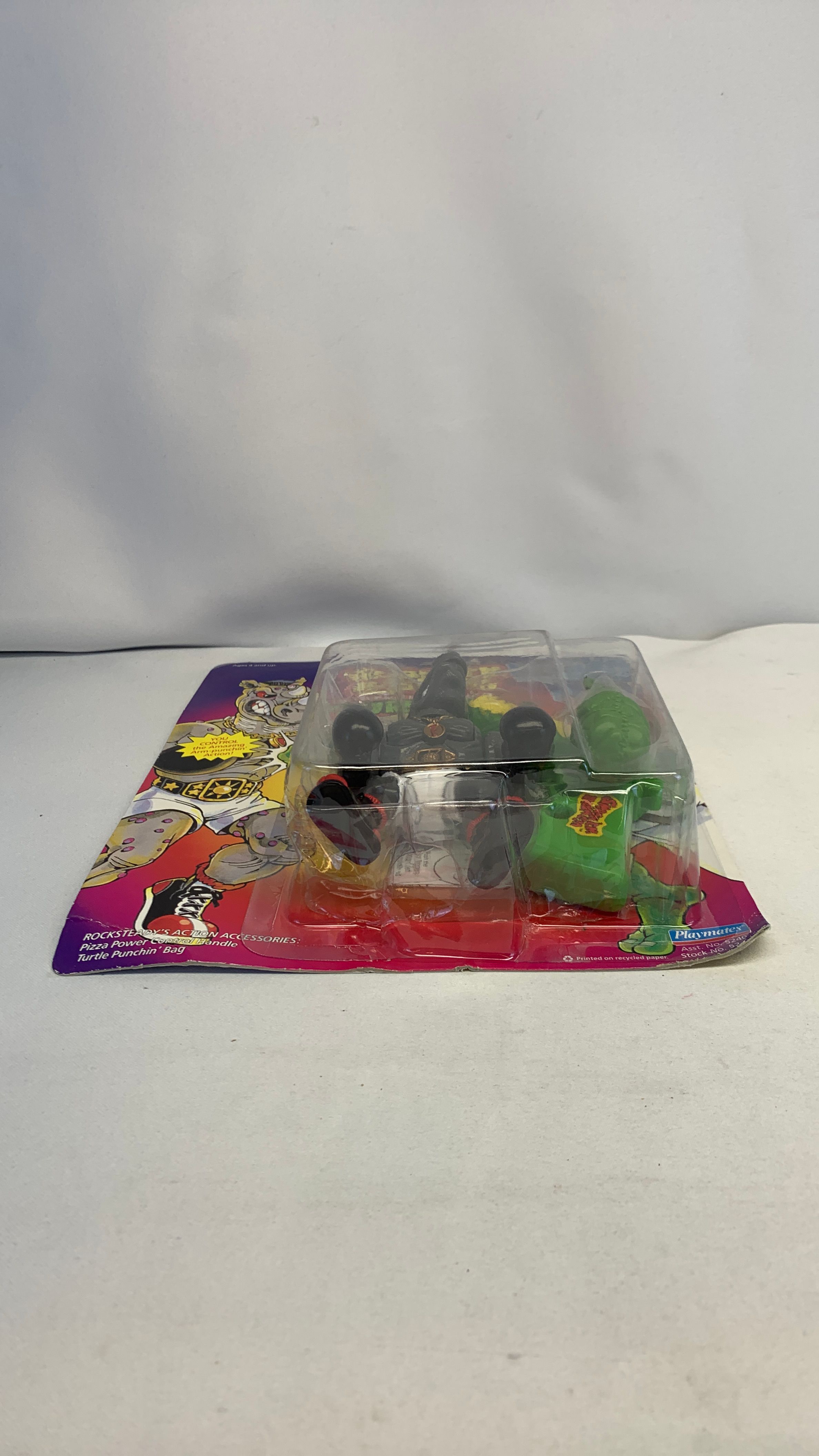 Playmates Teenage Mutant Ninja Turtles Power Punchin’ Rocksteady Vintage Figure 1992 view 7