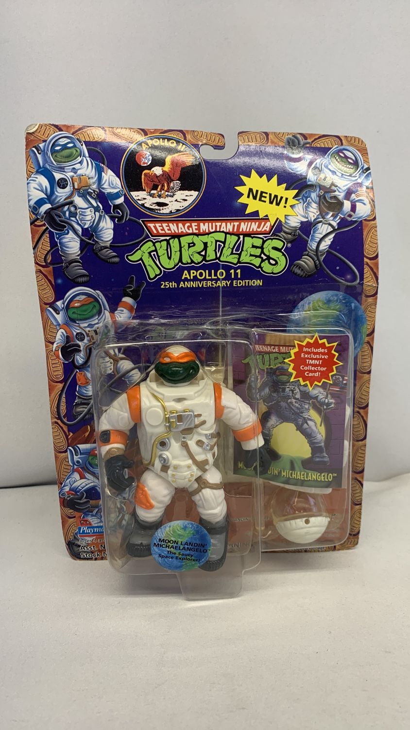 Playmates Teenage Mutant Ninja Turtles Moon Landin’ Michaelangelo Vintage Figure 1994