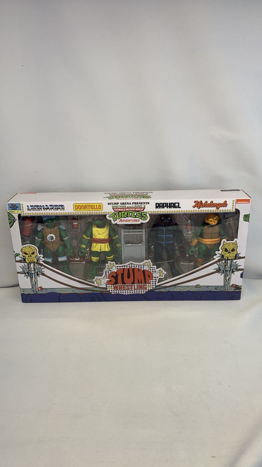 Neca Teenage Mutant Ninja Turtles Stump Wrestling Figure 4-Pack 2024