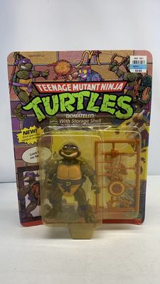 Playmates Teenage Mutant Ninja Turtles Donatello W Storage Shell Vintage Figure 1990