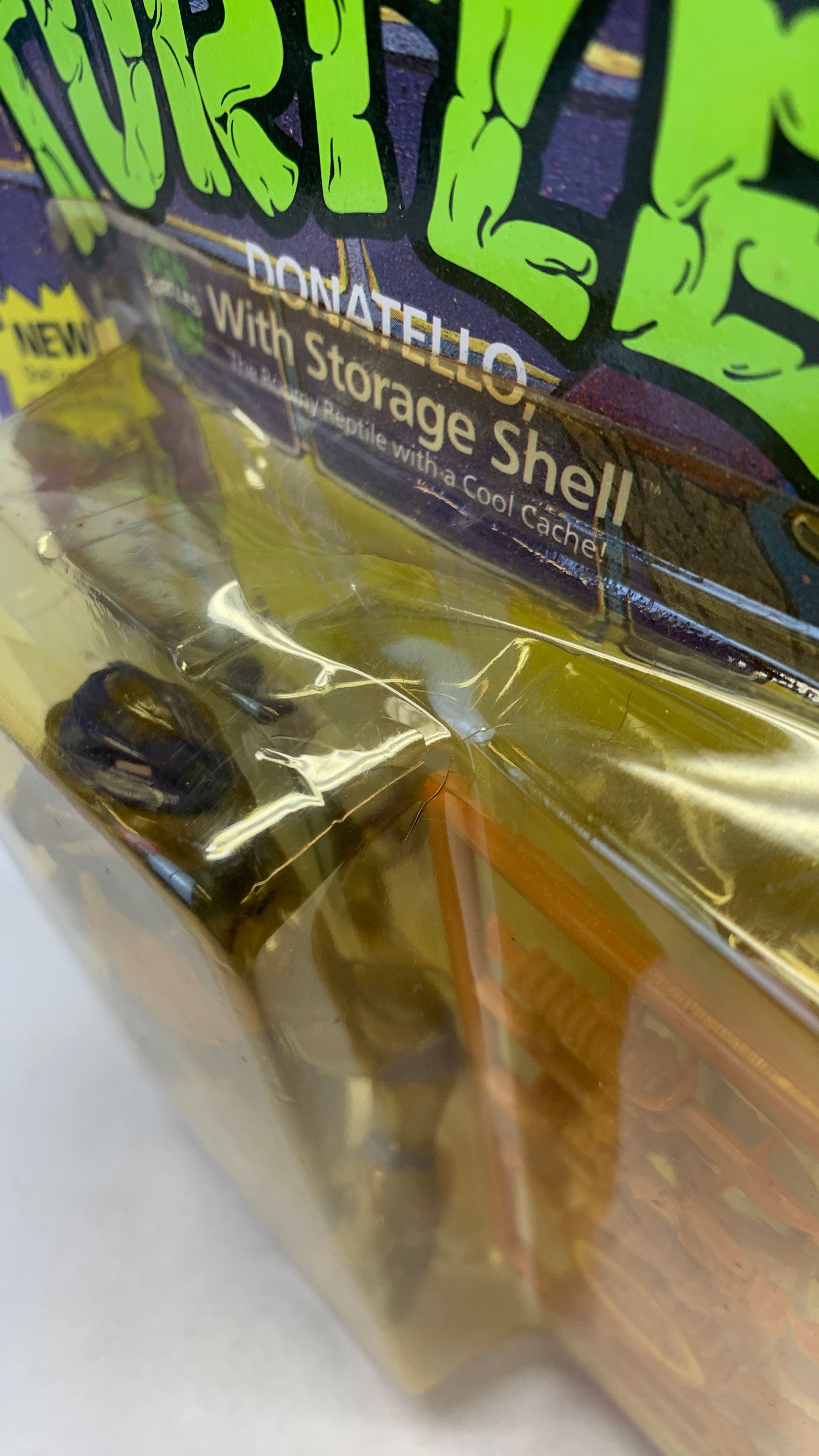 Playmates Teenage Mutant Ninja Turtles Donatello W Storage Shell Vintage Figure 1990 view 3