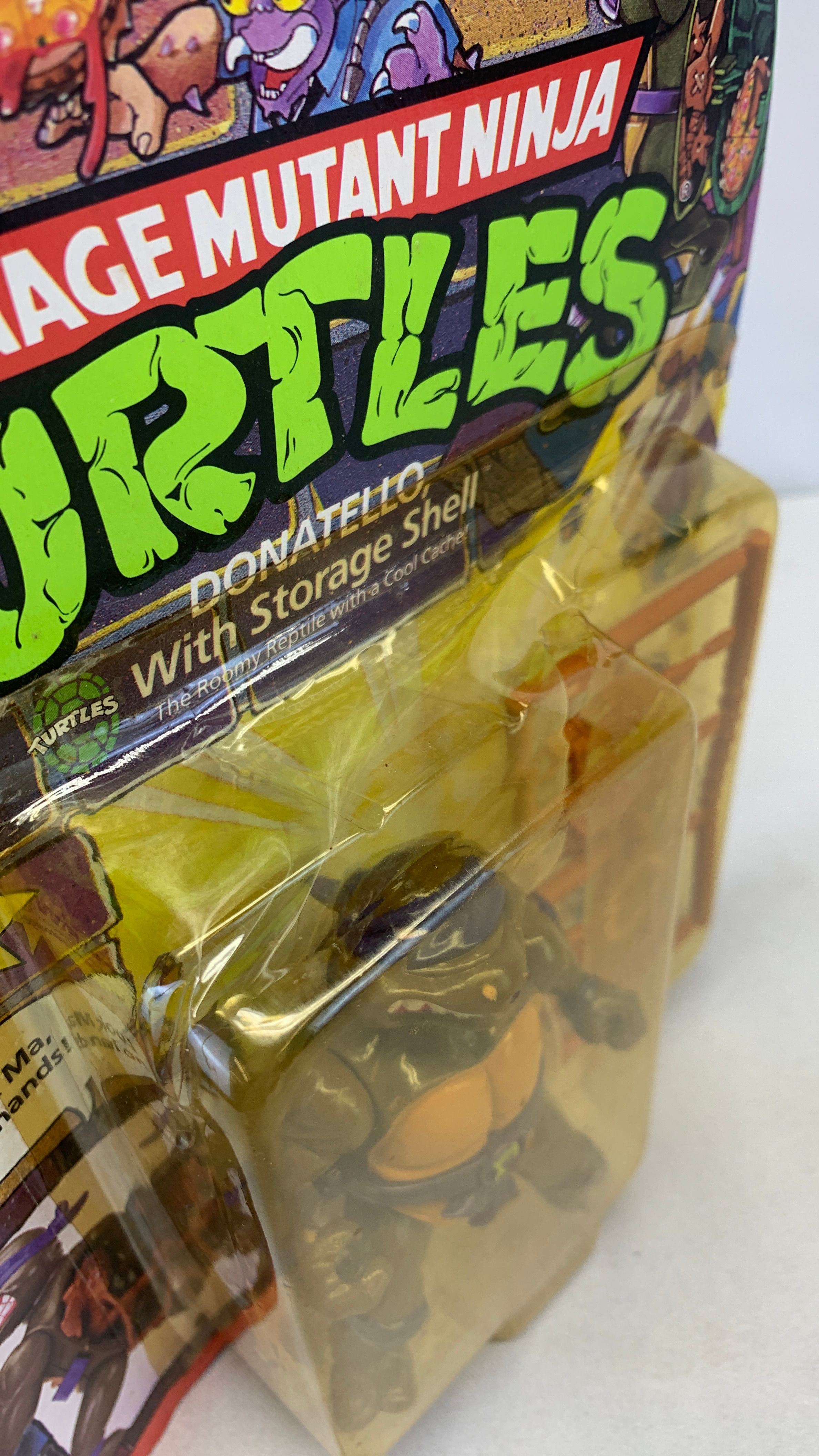 Playmates Teenage Mutant Ninja Turtles Donatello W Storage Shell Vintage Figure 1990 view 4