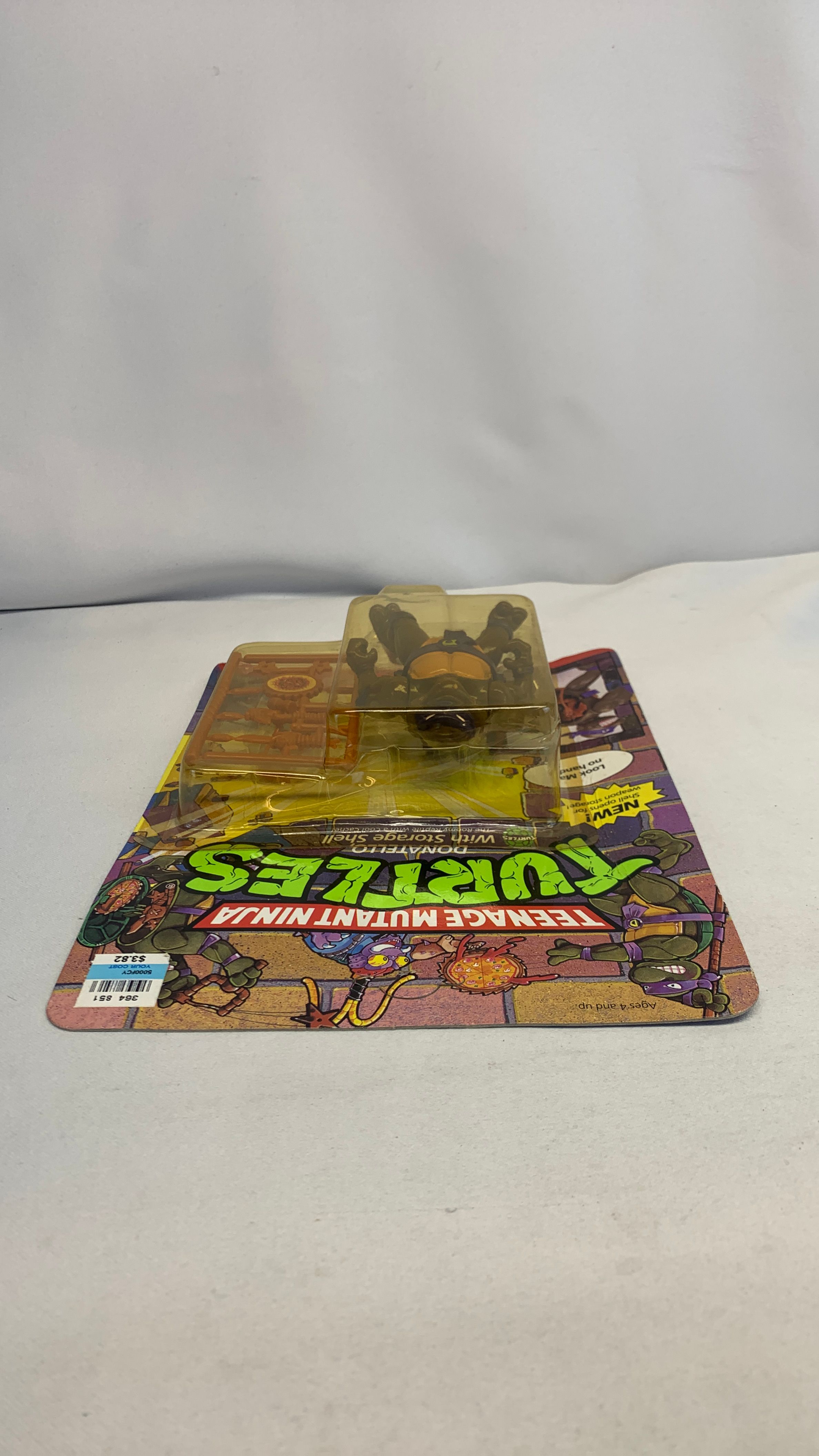 Playmates Teenage Mutant Ninja Turtles Donatello W Storage Shell Vintage Figure 1990 view 5