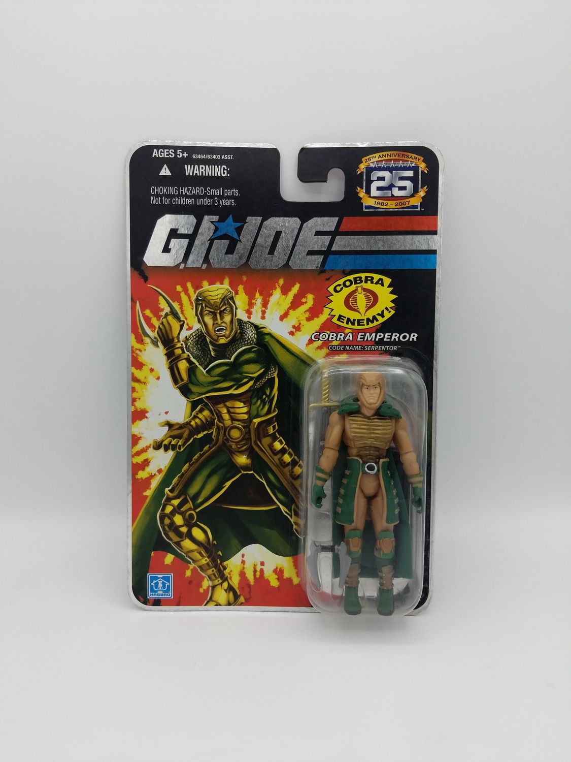 Hasbro G.I. Joe Cobra Emperor Serpentor Figure 25th Anniversary