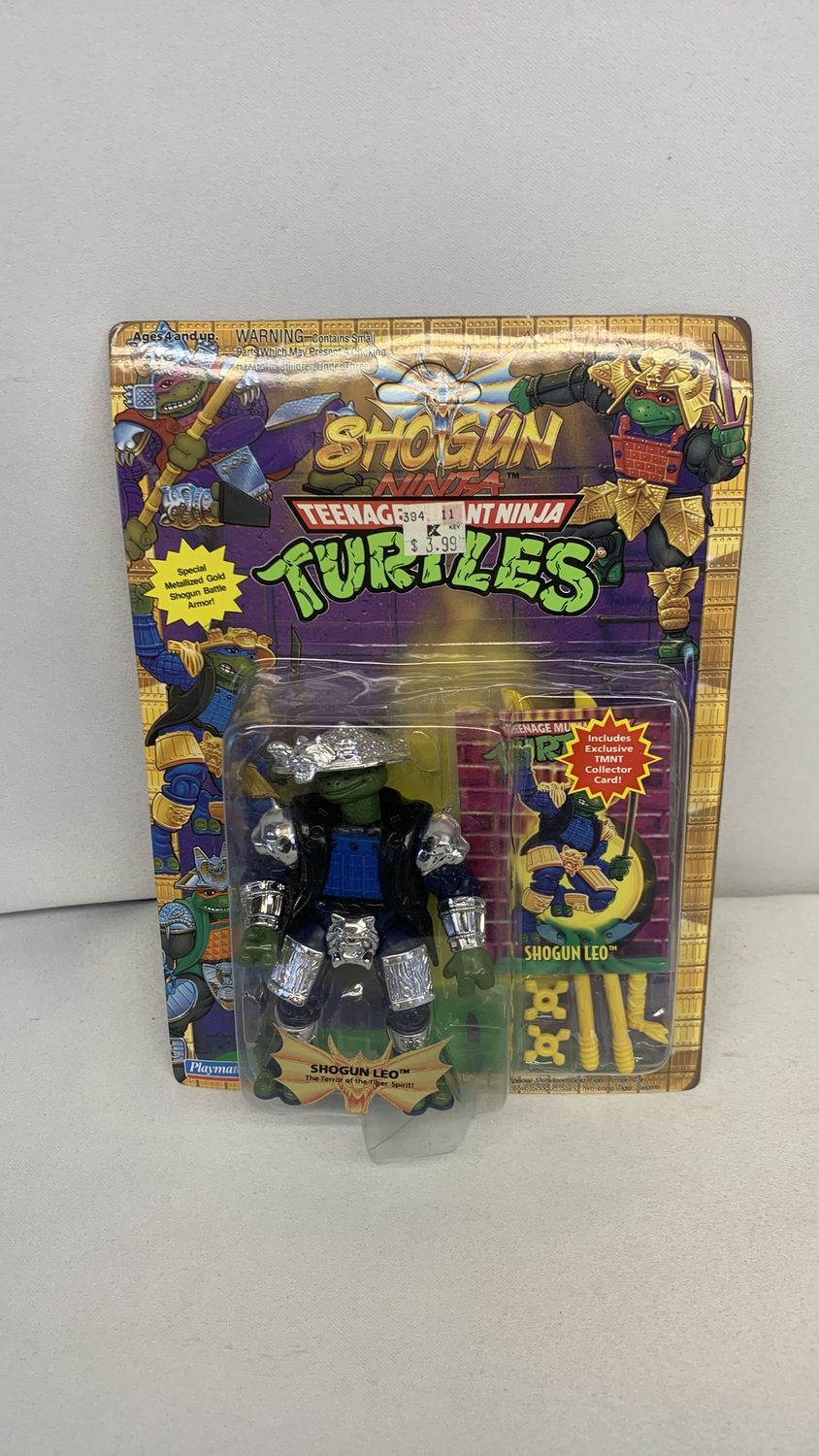 Playmates Teenage Mutant Ninja Turtles Shogun Leo (Silver)  Vintage Figure 1994