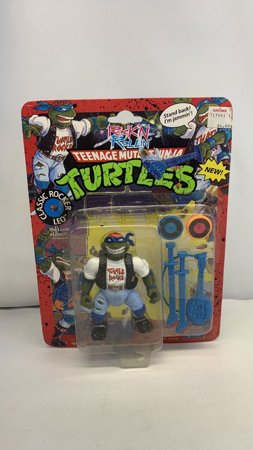 Playmates Teenage Mutant Ninja Turtles Classic Rocker Leo Vintage Figure 1991