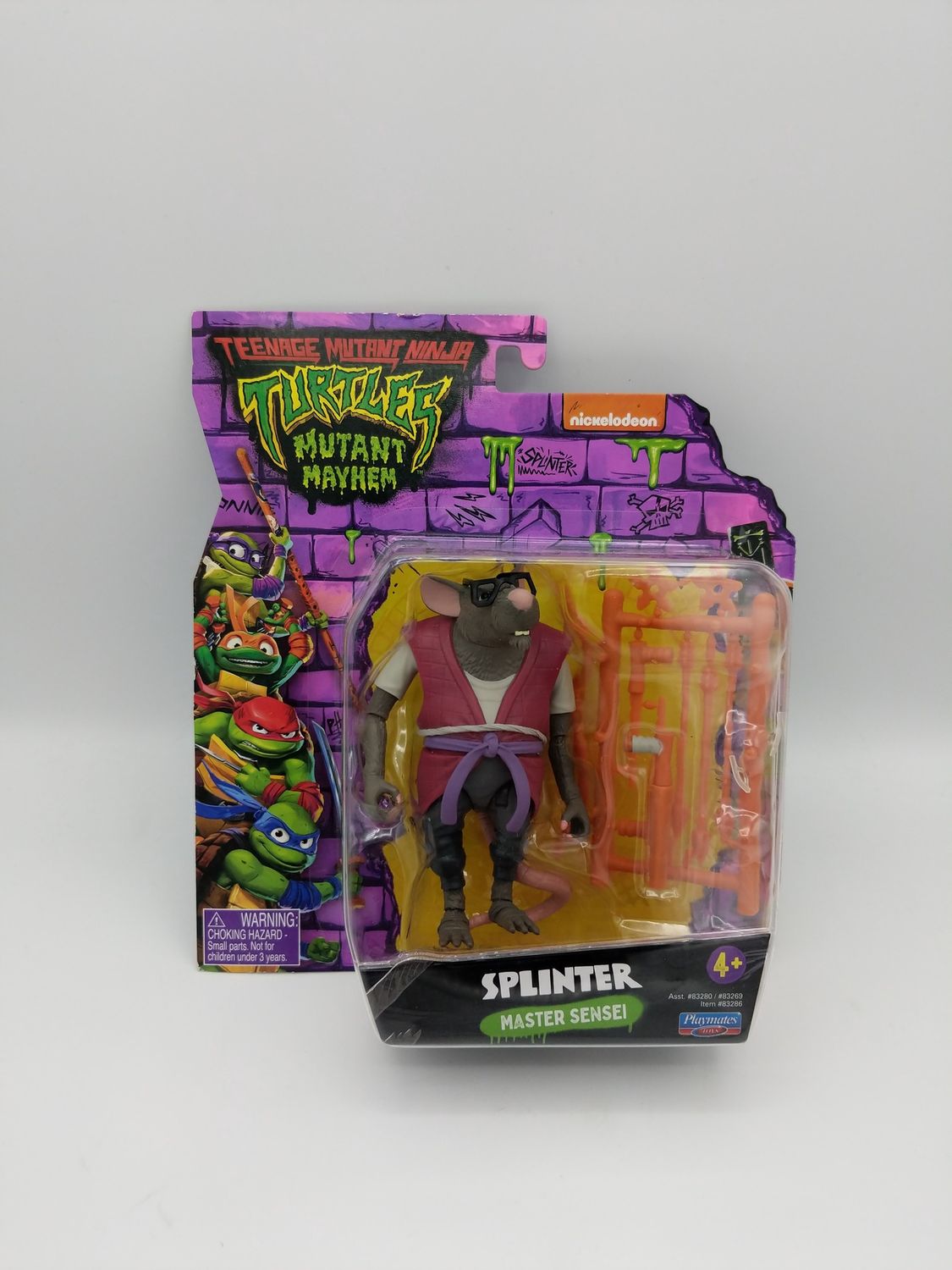 Playmates Teenage Mutant Ninja Turtles Splinter Master Sensei Figure 2023