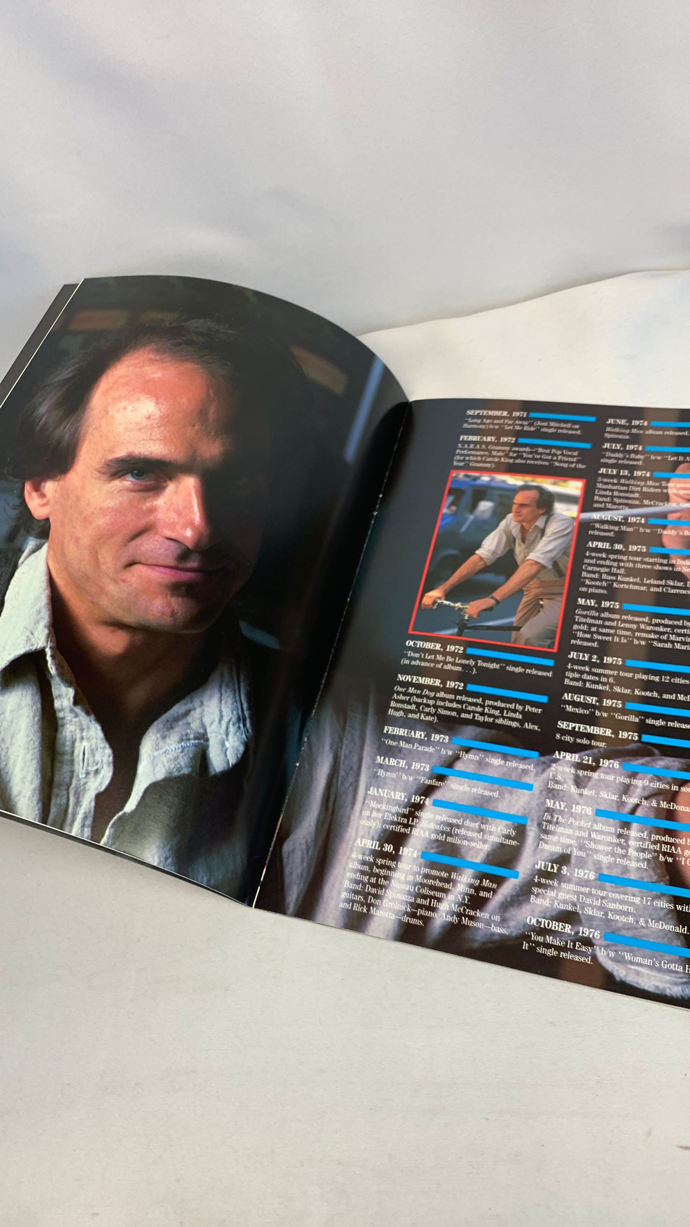 James Taylor That’s Why I’m Here Program Book 1986 view 2