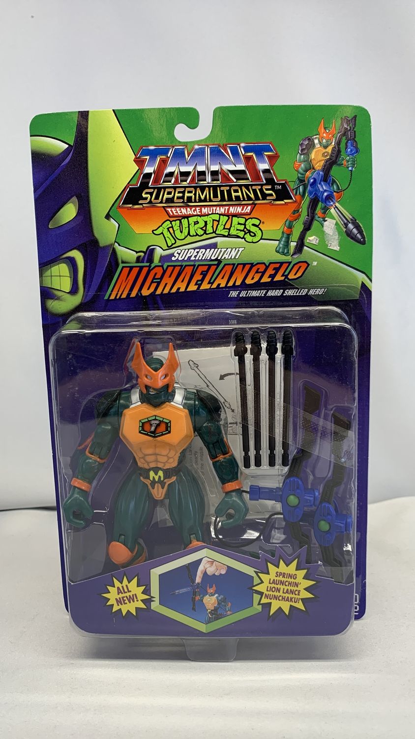 Playmates Supermutants Teenage Mutant Ninja Turtles Supermutant Michaelangelo Vintage Figure 1994