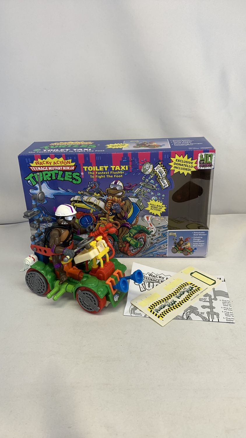Playmates Teenage Mutant Ninja Turtles Toilet Taxi Figure Vehicle reissue 2024 (used)