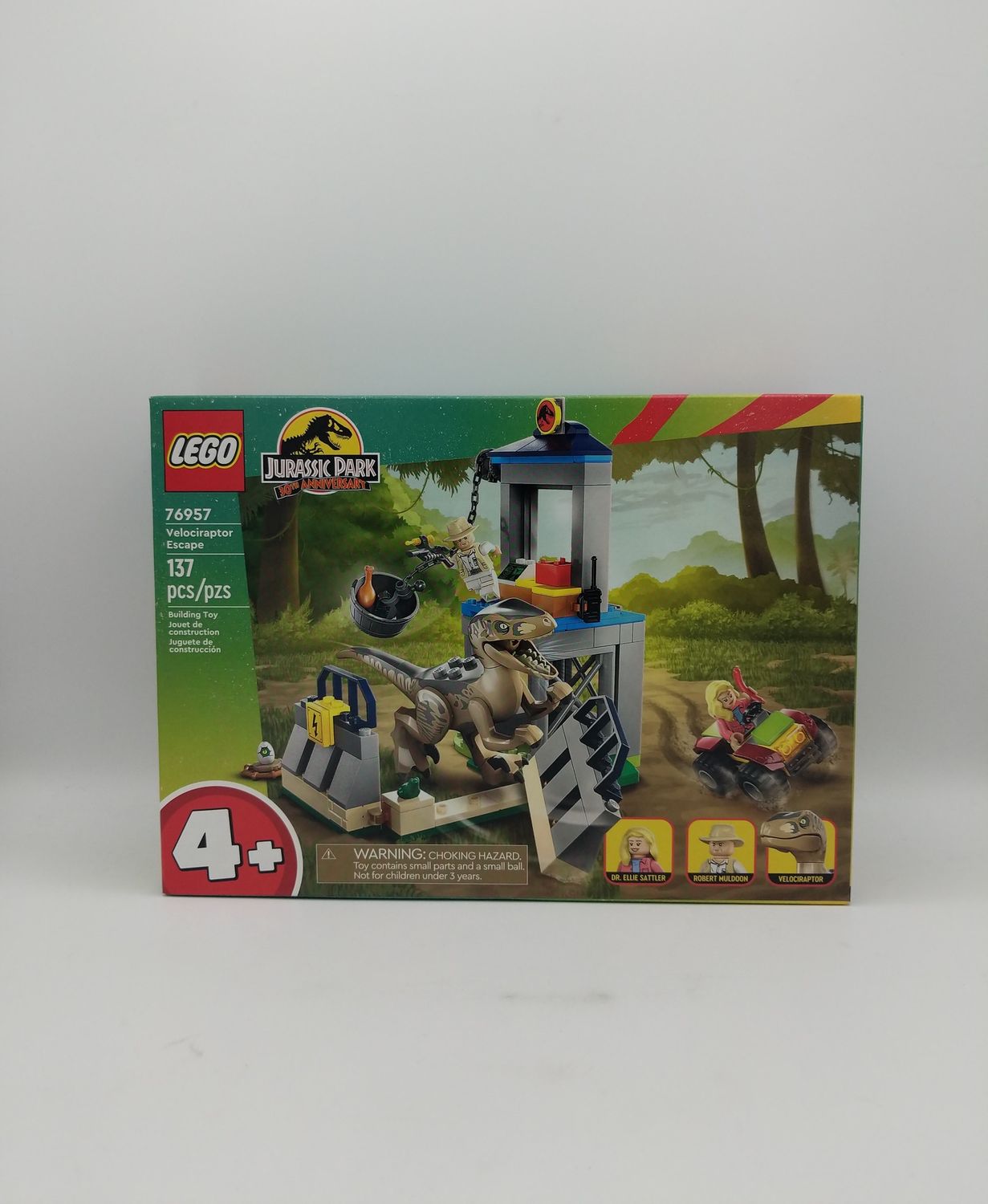 Lego 76957 Jurassic Park Velociraptor Escape 30th Anniversary 2023