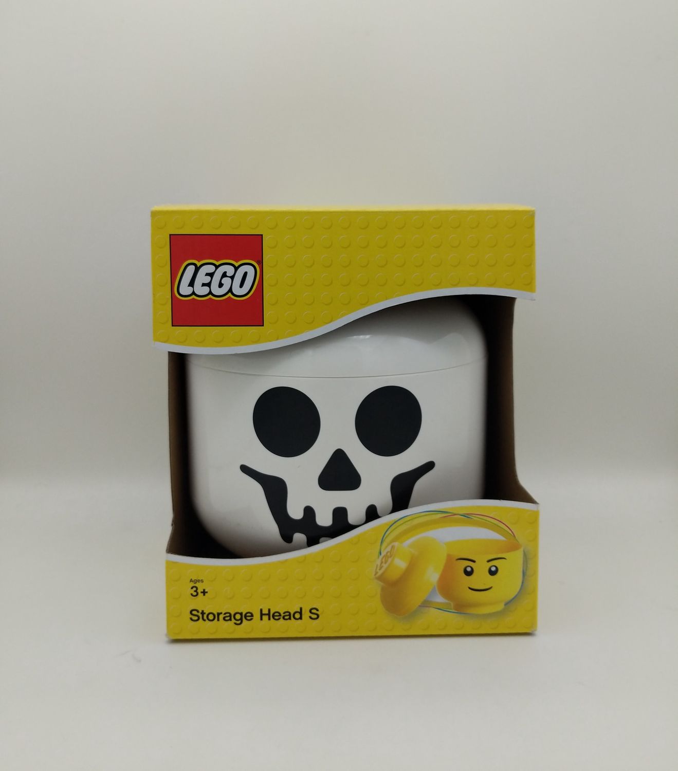 Lego Storage Head Small White Skull 2019