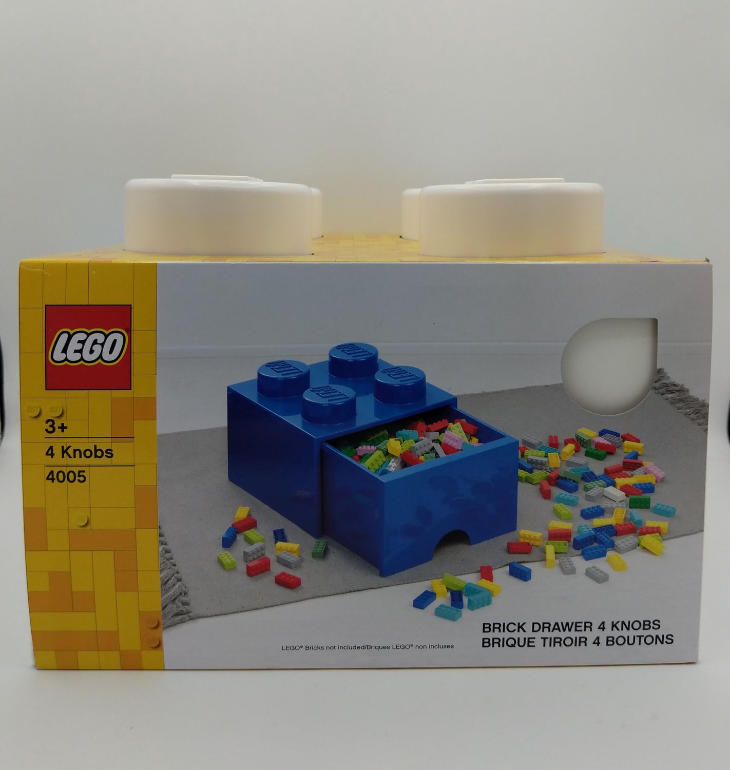 Lego 4005 Brick Drawer 4 Knobs White 2020