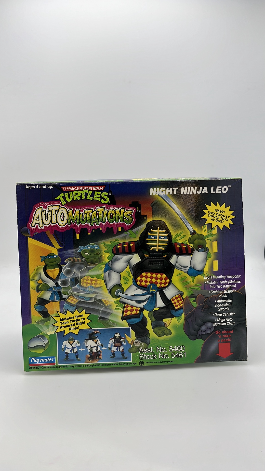 Playmates TMNT Figure AutoMutations Night Ninja Leo Vintage 1993