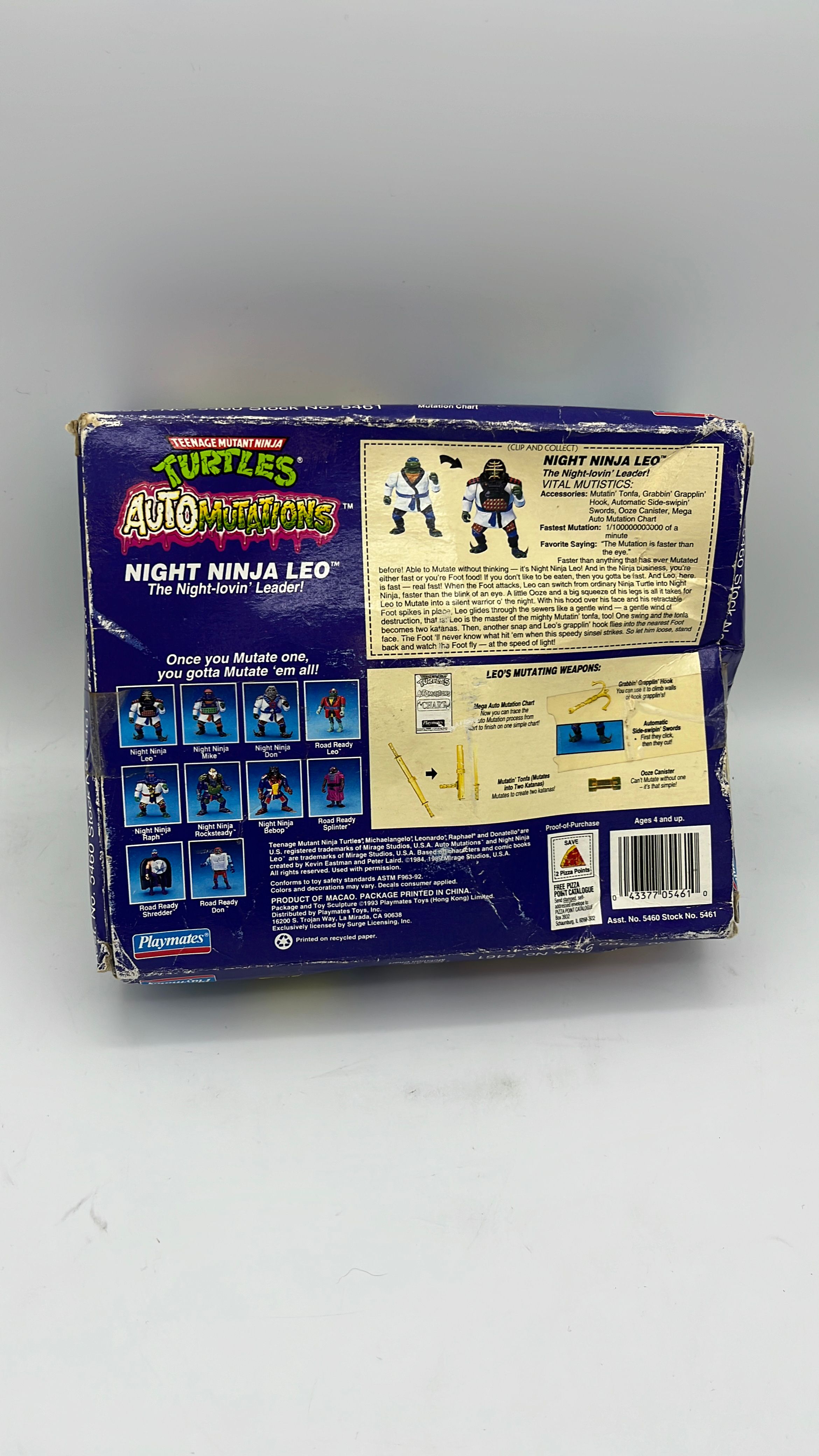 Playmates TMNT Figure AutoMutations Night Ninja Leo Vintage (1993) Damaged view 3