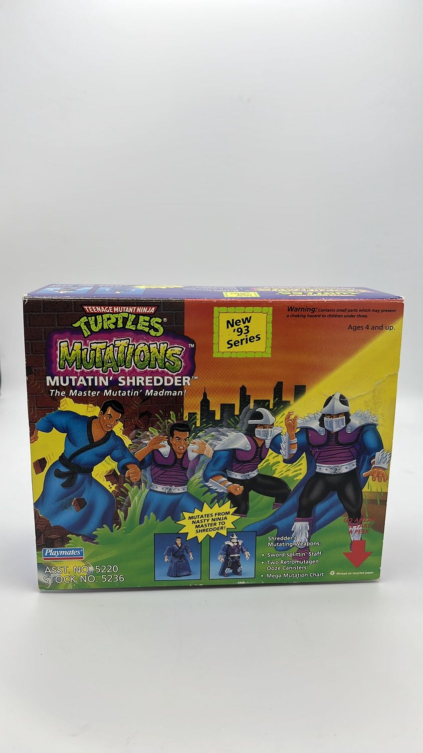 Playmates TMNT Figure Mutations Mutatin’ Shredder Vintage 1993