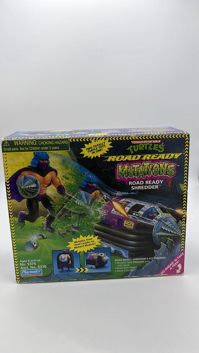 Playmates TMNT Figure Road Ready Mutations Road Ready Shredder Vintage 1998 (used) Open Package