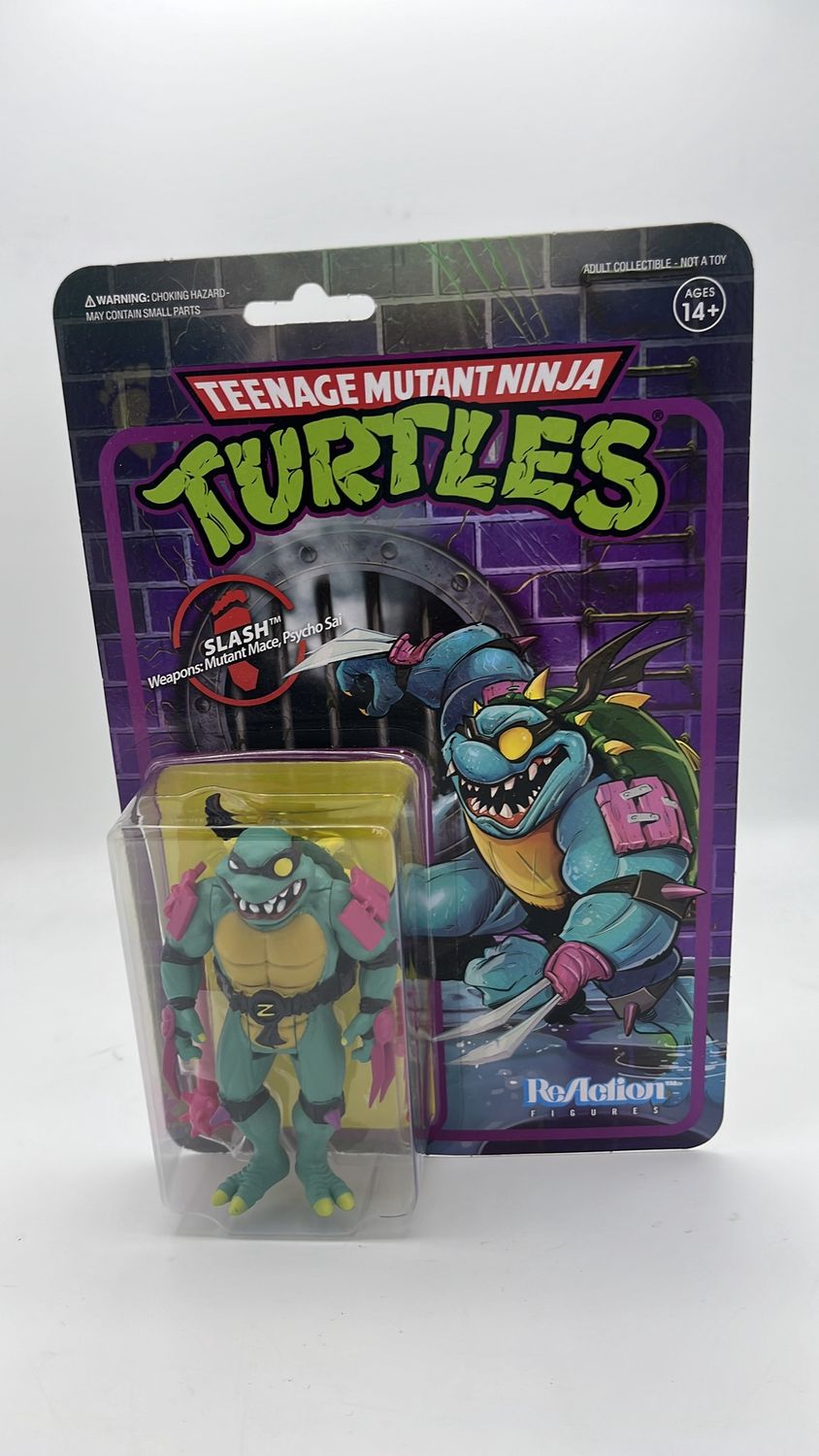 Super7 ReAction Teenage Mutant Ninja Turtles Slash Figure 2021