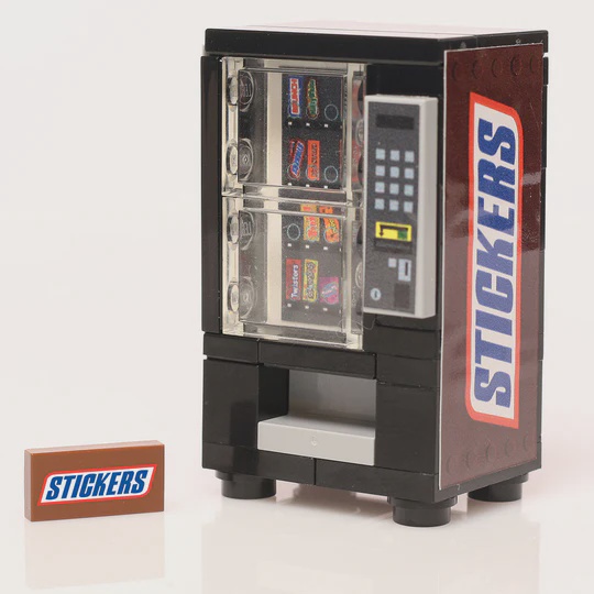 B3 Stickers Candy Bar Vending Machine Custom Lego
