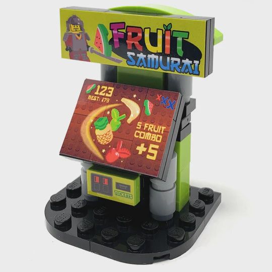 B3 Fruit Samurai Arcade Building Set Custom Lego