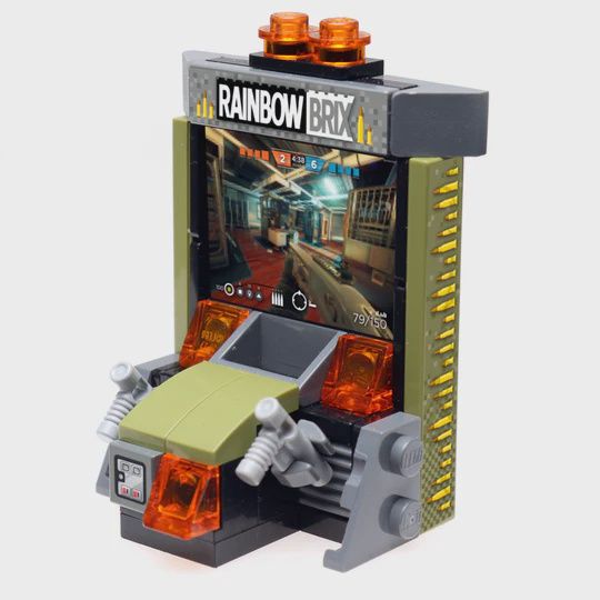 B3 Rainbow Brix Shooter Arcade Game Custom Lego