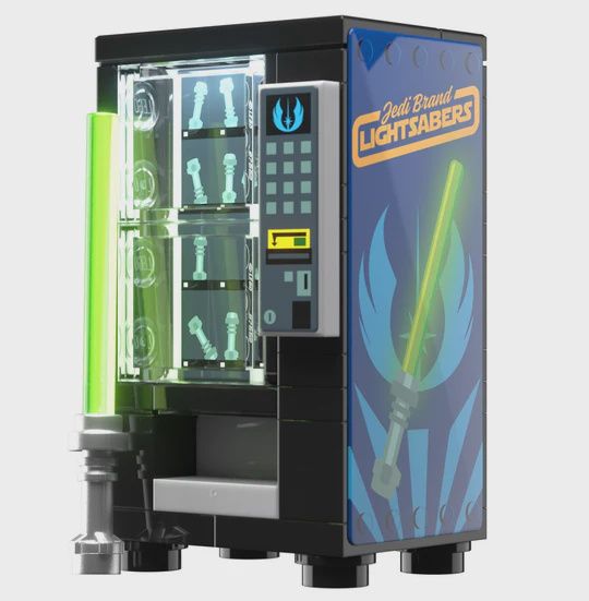 B3 Jedi Sabers Vending Machine Building Set Custom Lego