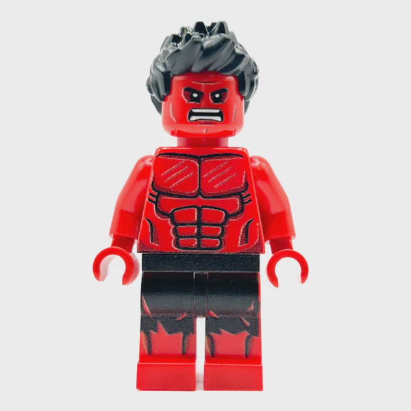 B3 Red Hulk Marvel Minifigure Custom LEGO