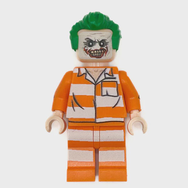B3 Joker (The Batman, Arkham Prison) Minifigure Custom Lego