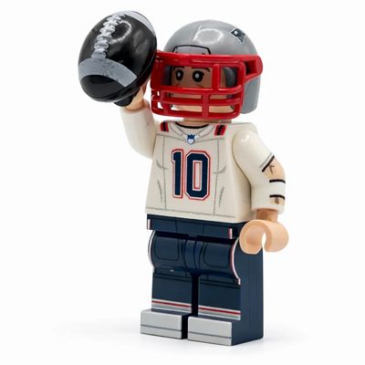 B3 QB Patriots Football Player #10 Minifigure Custom Lego