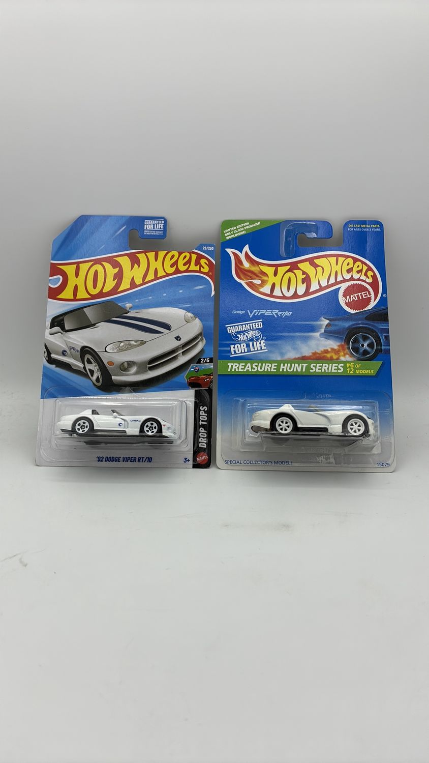 Mattel Hot Wheels 1995/2025 Dodge Viper R/T 10 Treasure Hunt (LOT of 2)