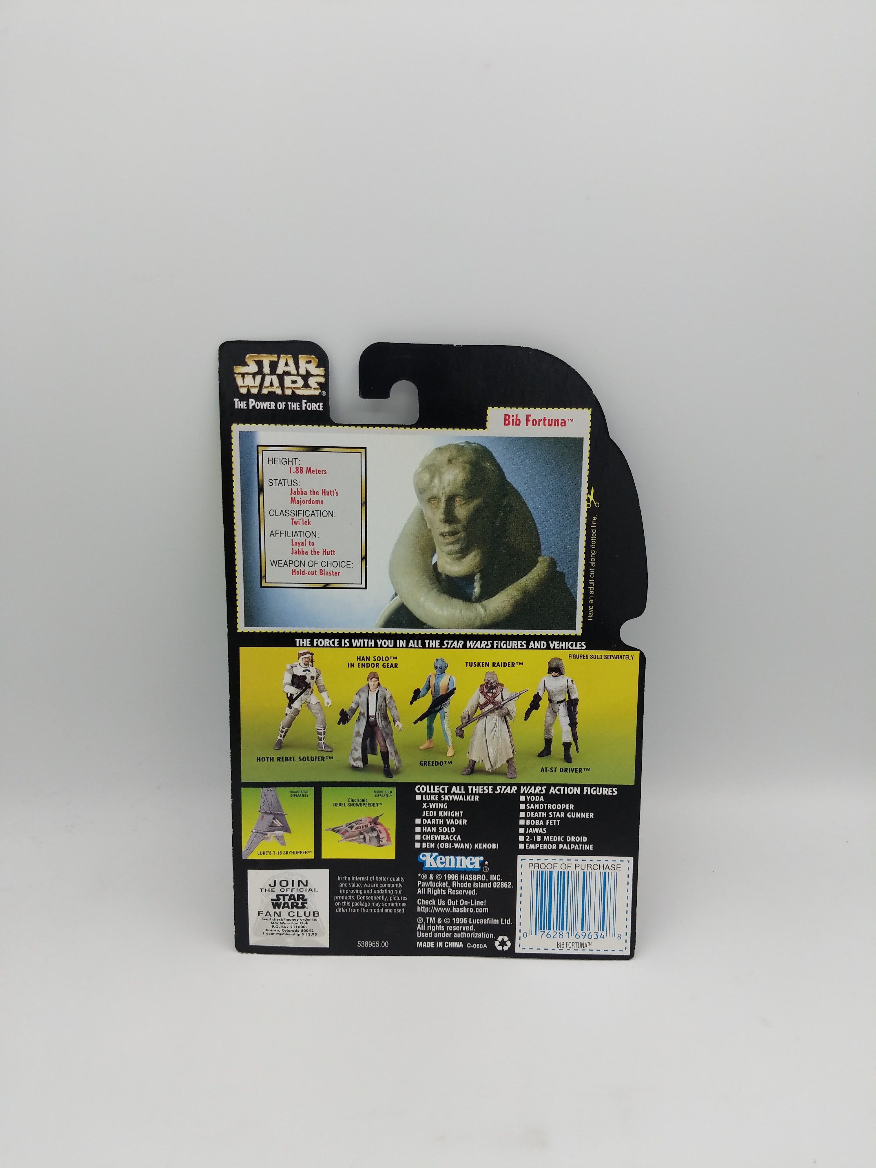Kenner Star Wars Bib Fortuna Figure 1996 view 2