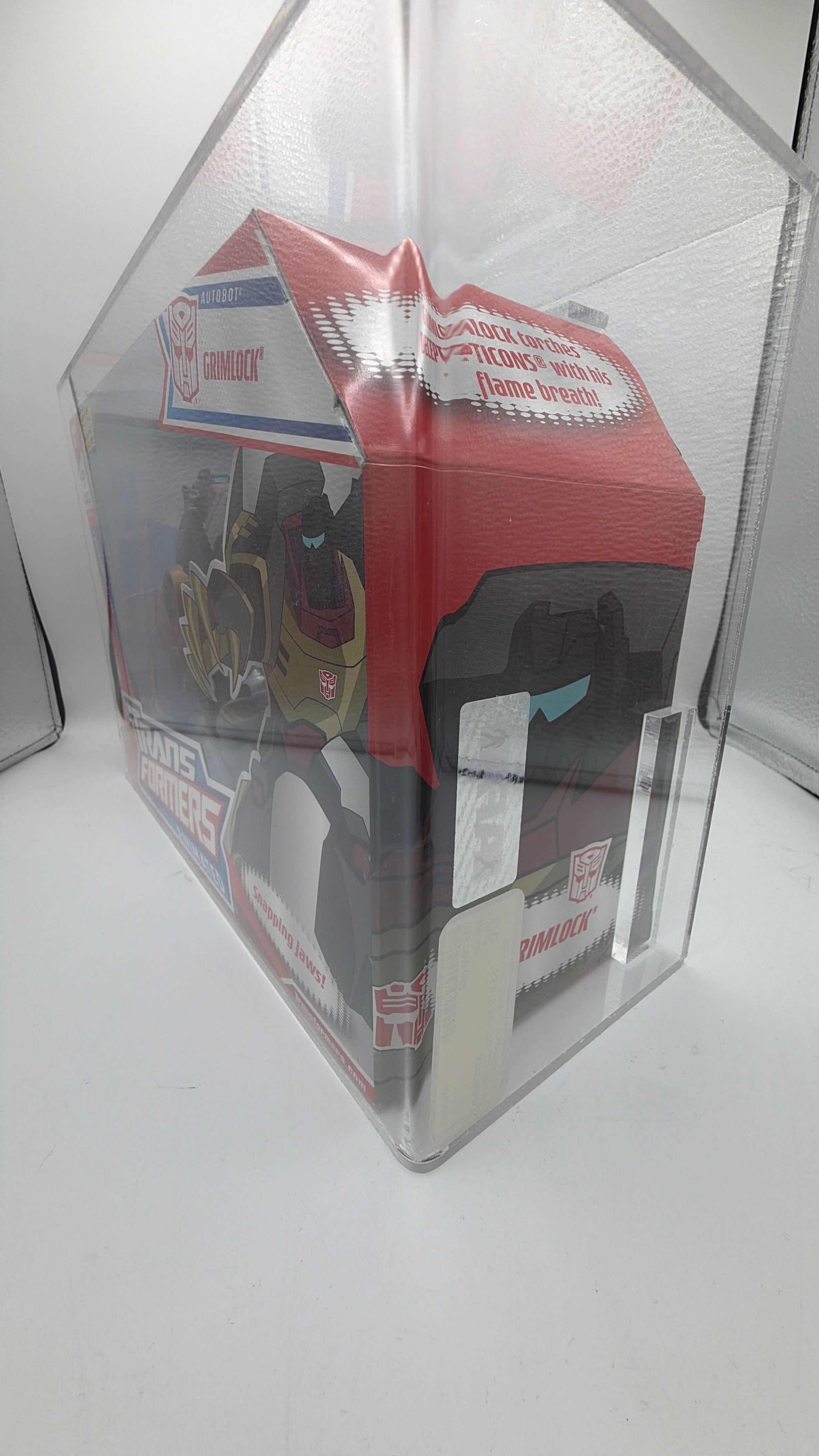 Hasbro GRADED *90* Transformers Animated Voyager GrimlocK view 2