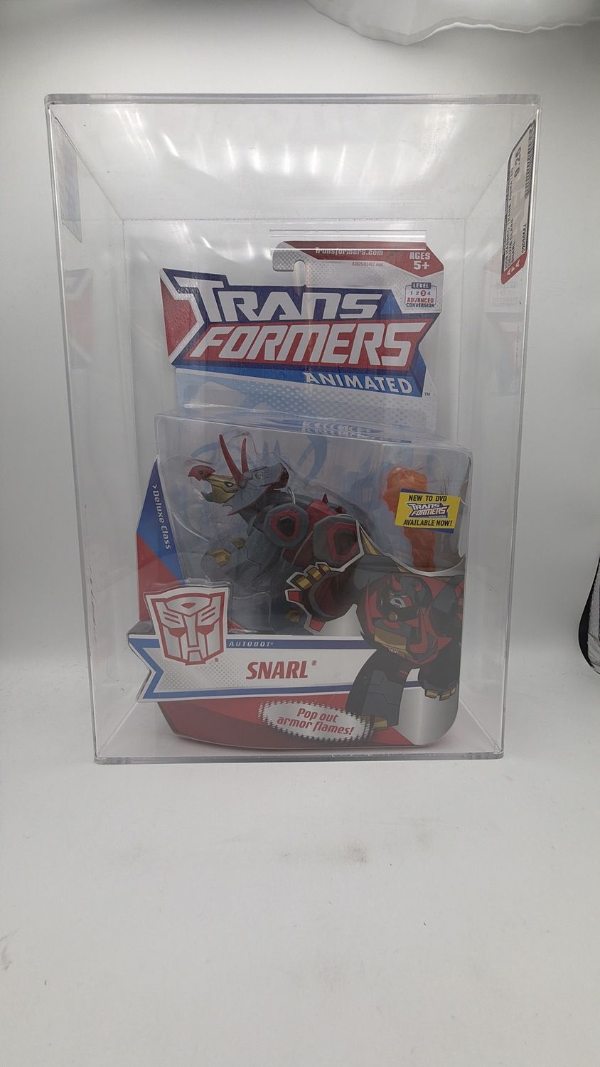 Hasbro GRADED *9.25* Transformers Animated Snarl Autobot Deluxe Class 2008