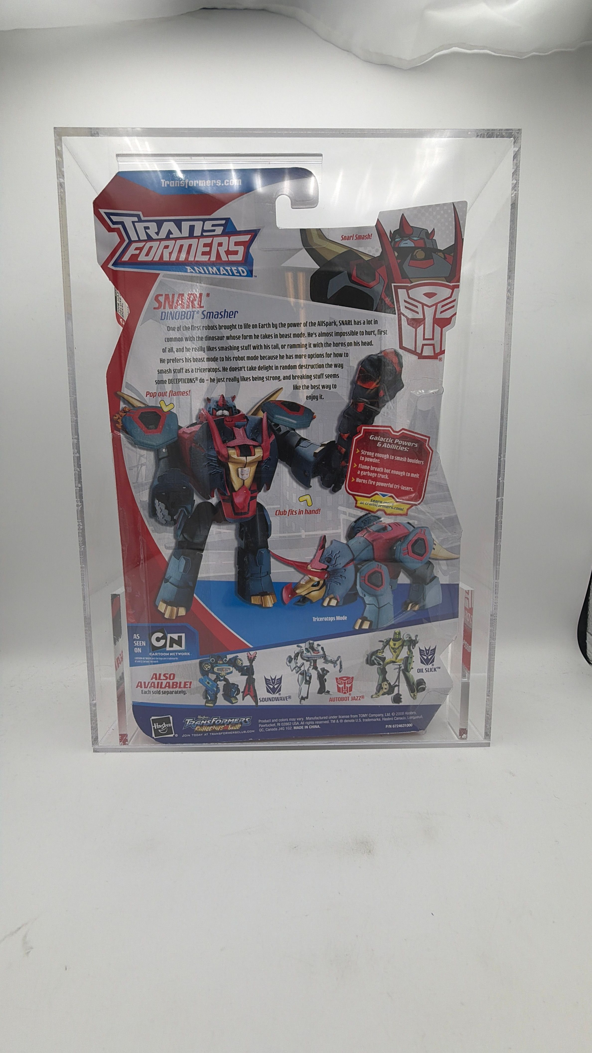 Hasbro GRADED *9.25* Transformers Animated Snarl Autobot Deluxe Class 2008 view 3