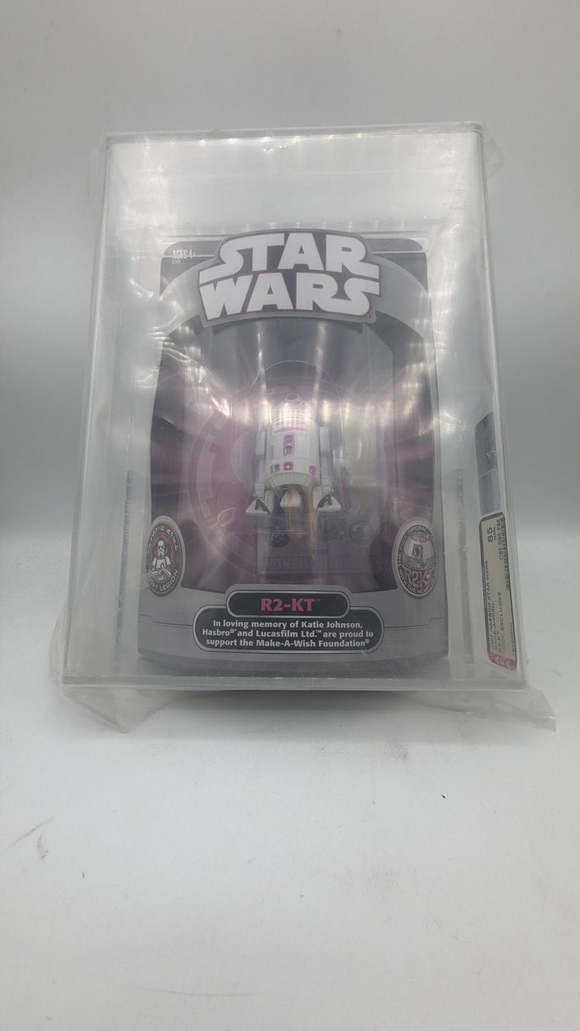 Hasbro GRADED 8.5" Star Wars 2007 Comic Con Exclusive R2KT Pink Imperial Figure