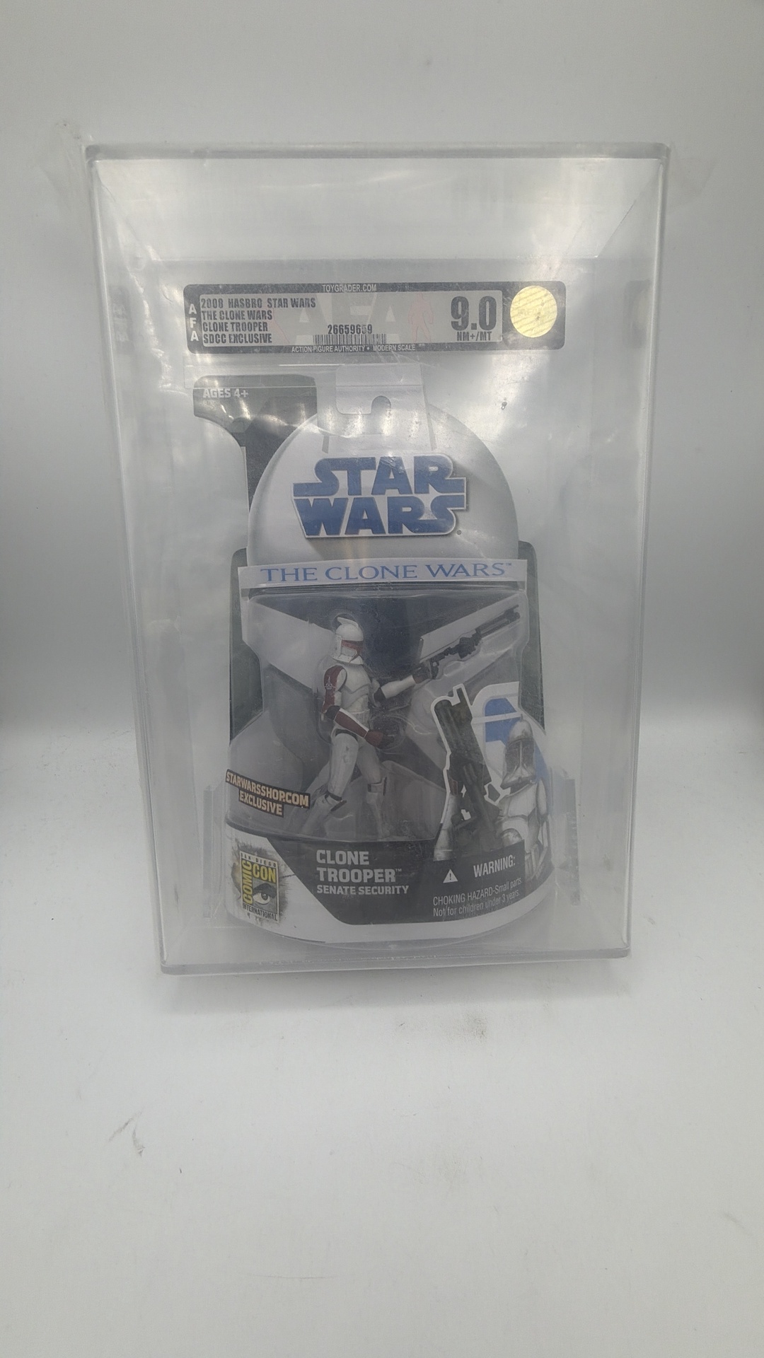 Hasbro GRADED *9.0* Senate Security Clone – 9.0 (2009) Star Wars Clone Wars Senate Security 2009