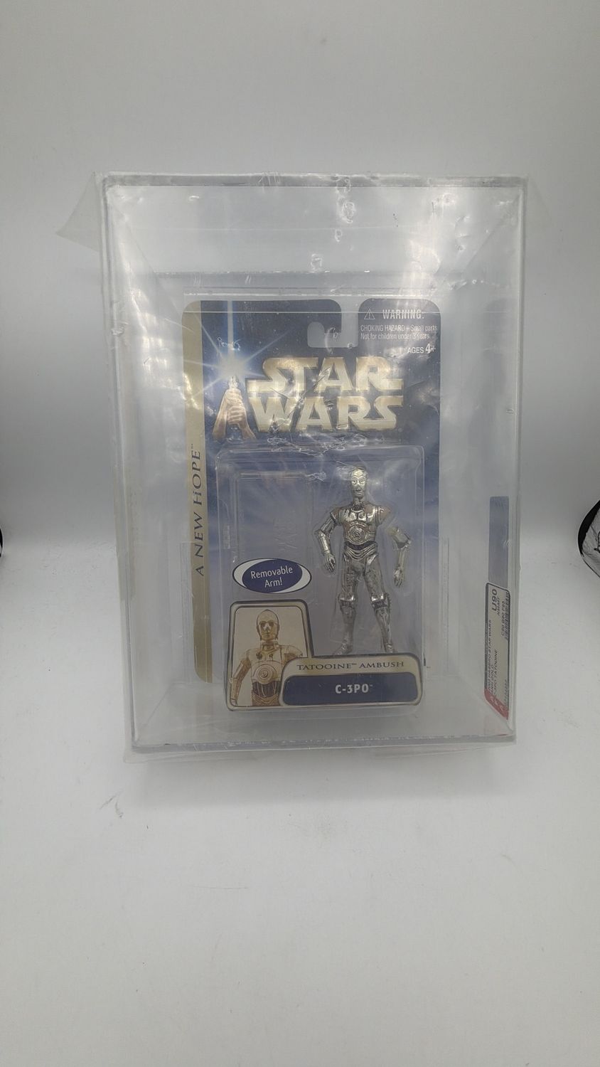 Hasbro GRADED *U90* C-3PO Tatooine Ambush – U90 (2006) Star Wars C-3PO Tatooine Ambush 2006