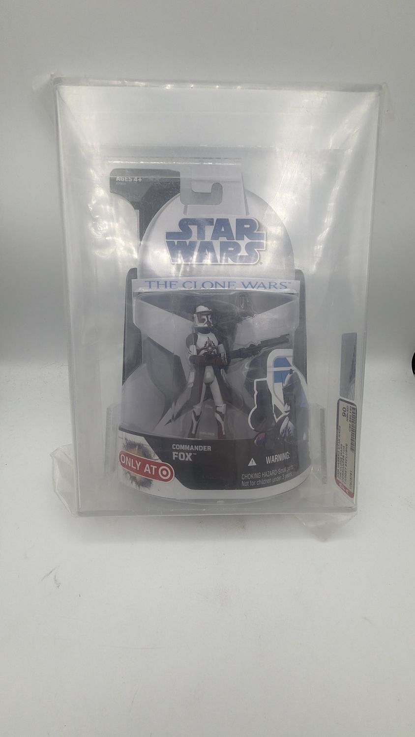 Hasbro GRADED *90* Commander Fox – 9.0 (2009) Star Wars Clone Wars Commander Fox 2009