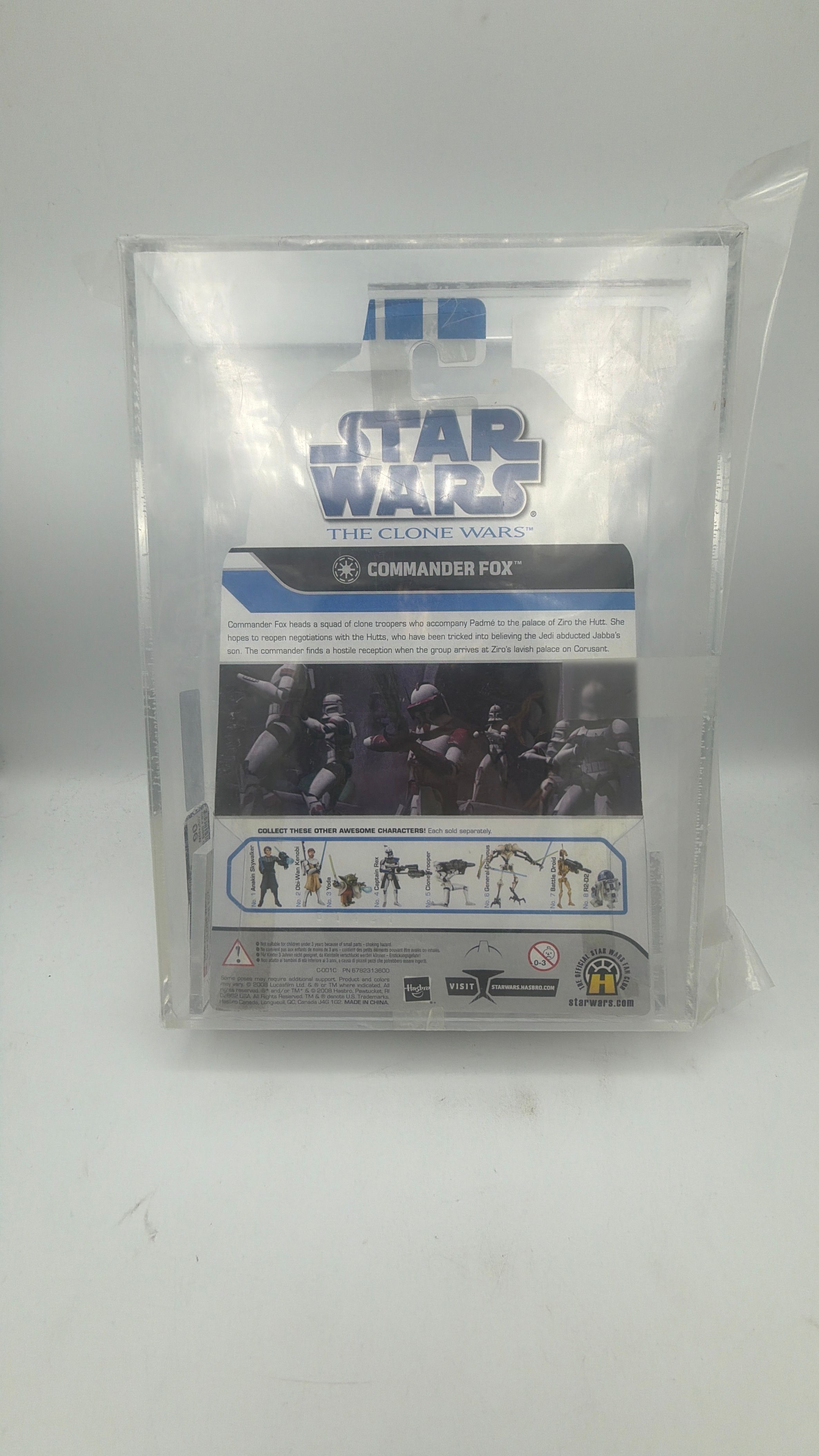 Hasbro GRADED *90* Commander Fox – 9.0 (2009) Star Wars Clone Wars Commander Fox 2009 view 3
