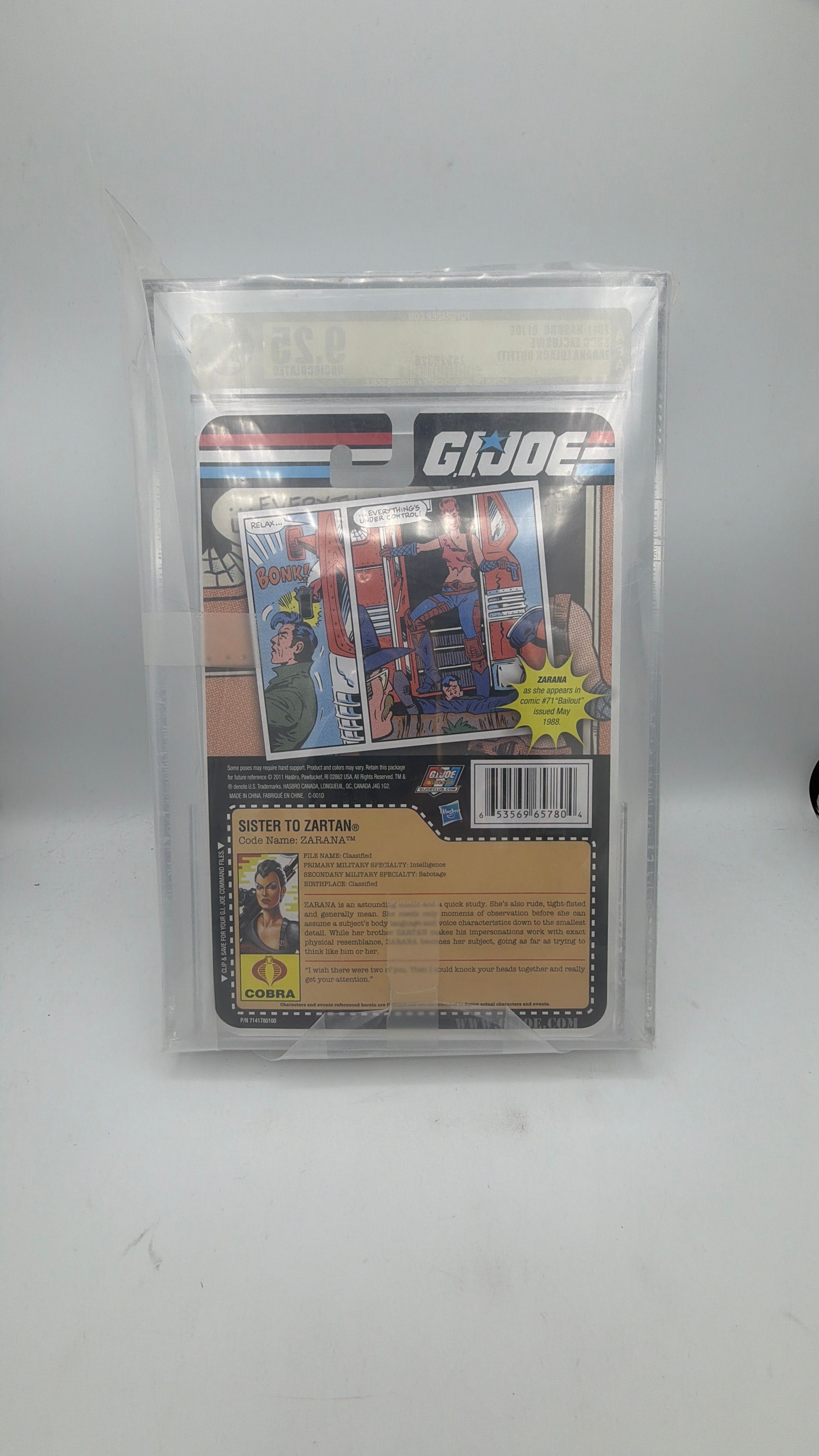 Hasbro 2008 GRADED *9.25* GI Joe Zarana Dreadnok view 3