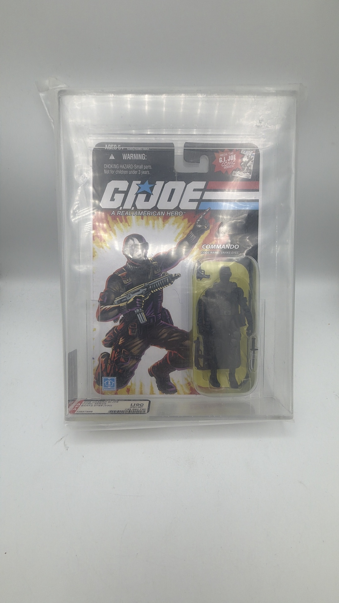 Hasbro 2007 GRADED *U90* GI Joe Snake Eyes 25th Anniversary
