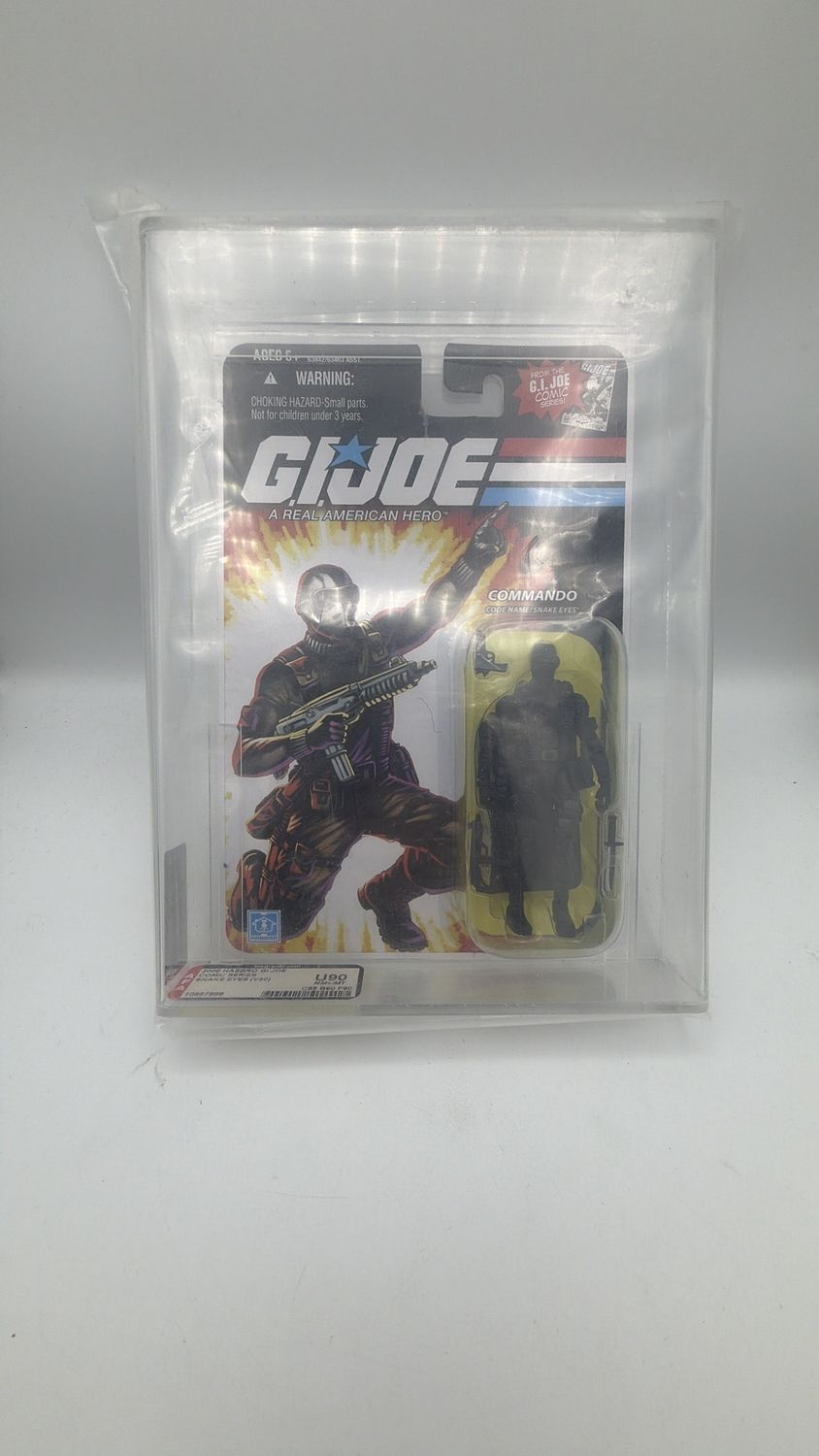 Hasbro 2007 GRADED *U90* GI Joe Snake Eyes 25th Anniversary