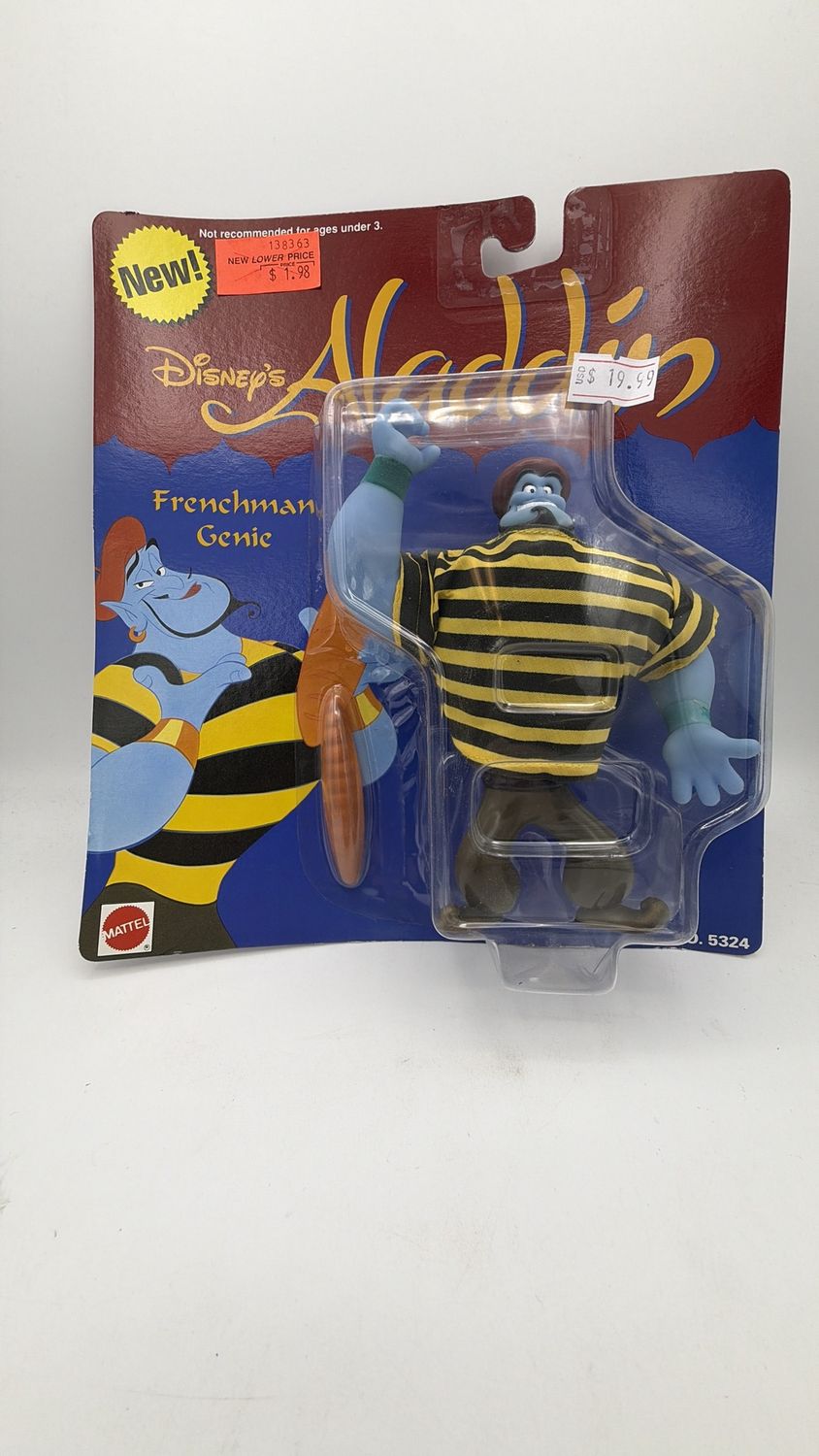 Vintage Mattel Disney The Genie From Aladdin Frenchman Genie Figure