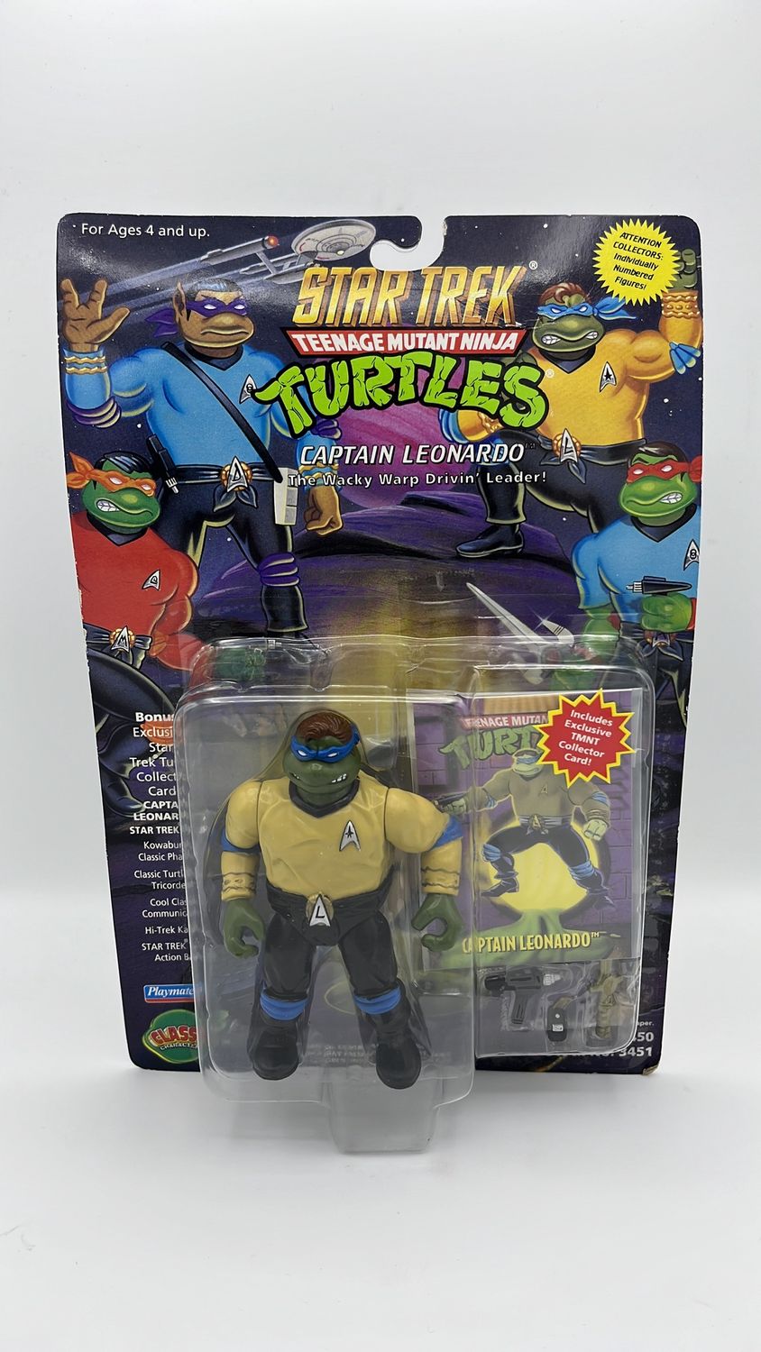Playmates Star Trek TMNT Captain Leonardo Vintage Figure 1994