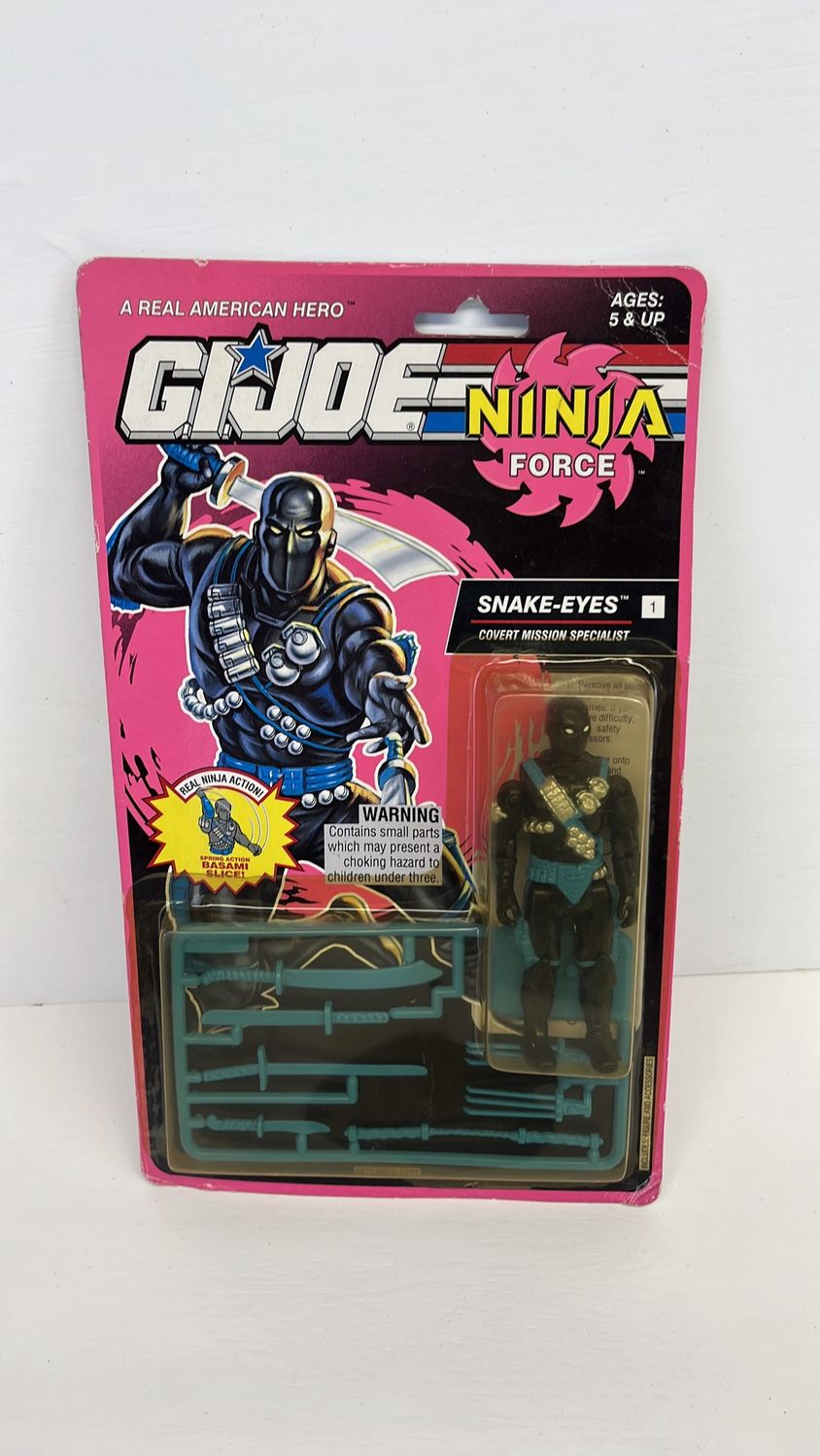 Hasbro G.I.Joe Ninja Force Snake Eyes Figure 1992