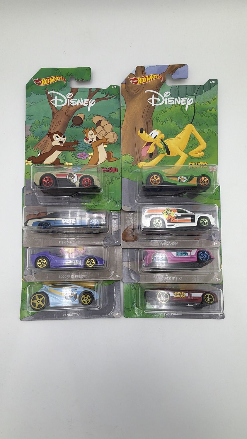 Mattel Hotwheels Disney 90 years 8 Car Set