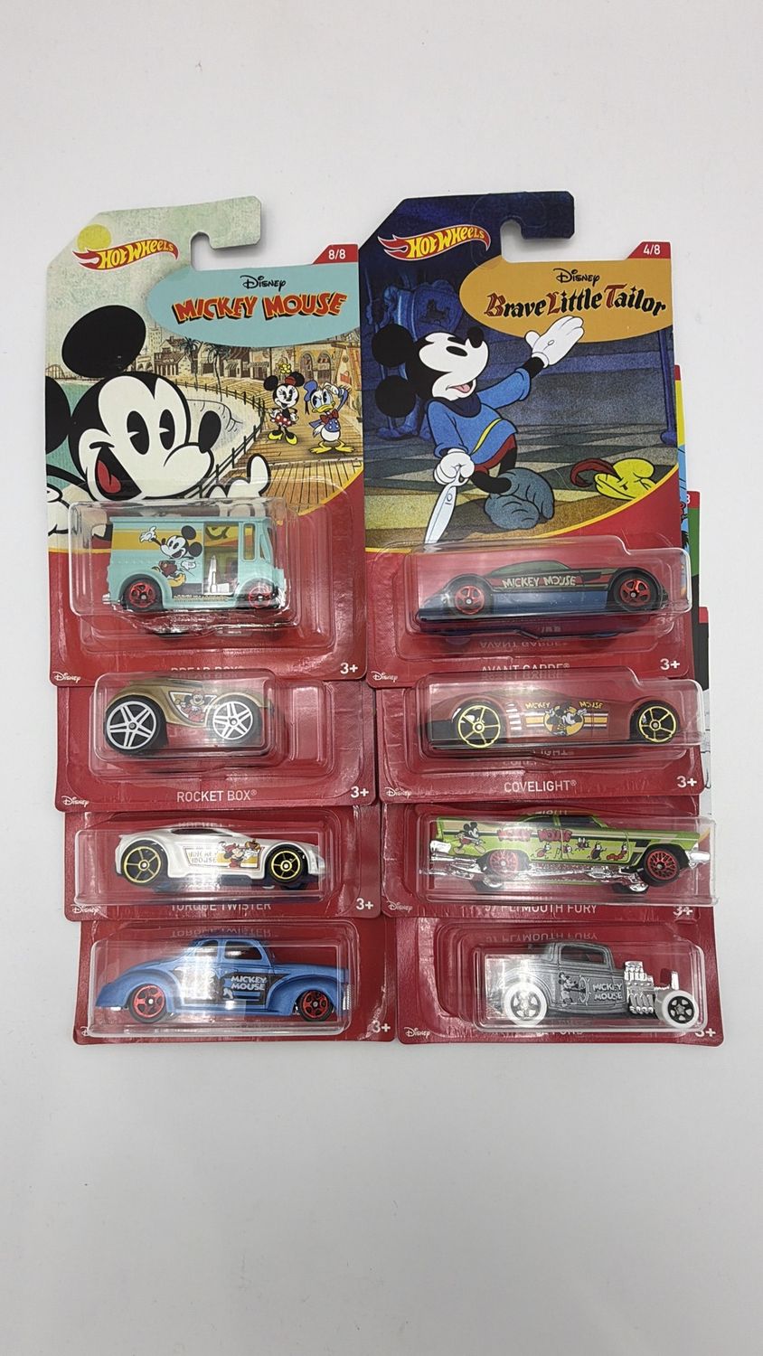 Mattel Hotwheels Disney Walmart Exclusive 8 Car Set