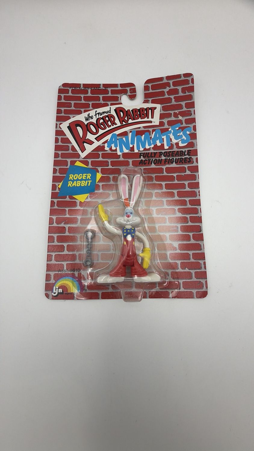 Vintage Disney 1988 Who Framed Roger Rabbit “Roger Rabbit” Super Flexie Figure